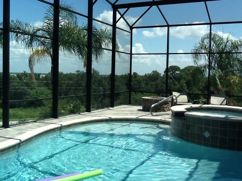 Contemporary geometric pools in Edgewood — custom pool design in Edgewood, Florida
